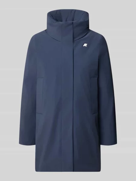 Płaszcz o kroju regular fit z aplikacją z logo model MARLA' K-way granatowy