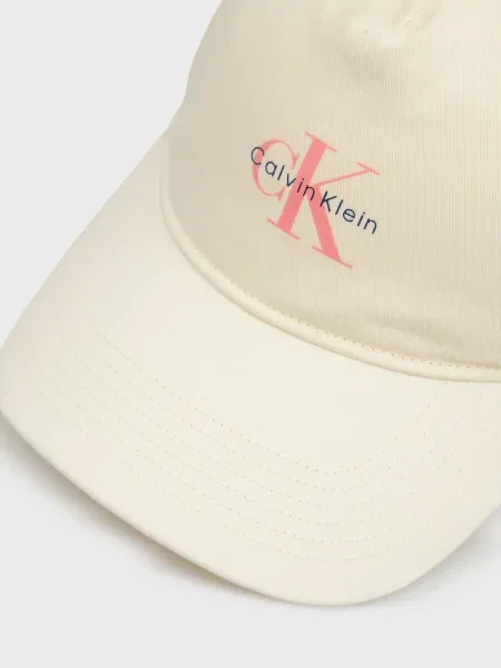 Кепка Calvin Klein з принтом бежева