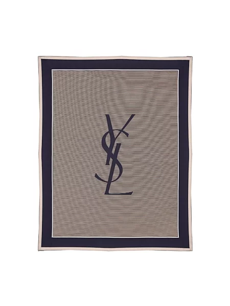 Szal Saint Laurent niebieska
