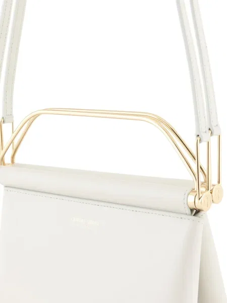 Geantă de mână Giorgio Armani din piele alb
