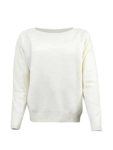 Pulover D.exterior alb