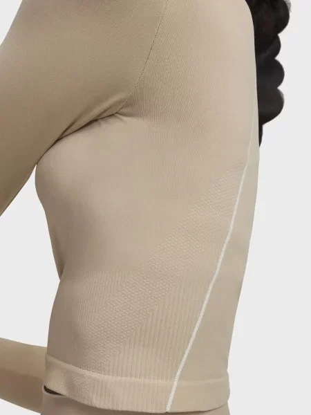 Бесшовный лонгслив Under Armour бежевый