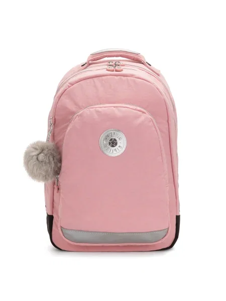 KIPLING Rucsac Back to School Class Room gri / roz deschis argintiu negru