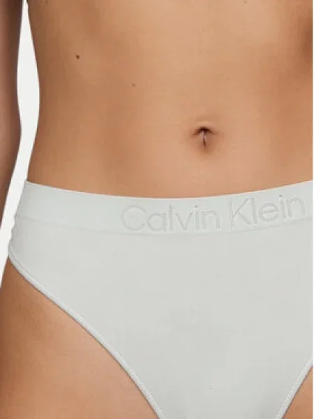Calvin Klein Underwear Tangá námornícka modrá / pastelovo modrá biela