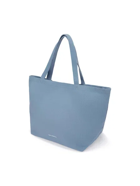 Geantă shopper Karl Lagerfeld din canvas albastru