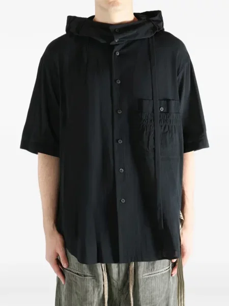 Риза Ziggy Chen с качулка черно