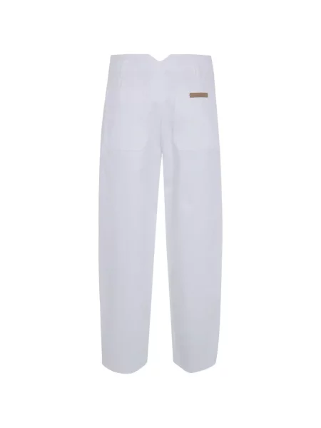 Pantaloni Max Mara cu autograf alb