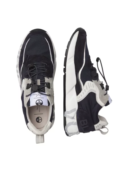 Sneakersy Voile Blanche skórzane niebieskie