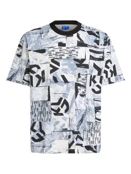 Тениска Karl Lagerfeld Jeans с принт бяло