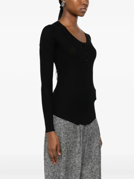 Top Isabel Marant tricotate negru