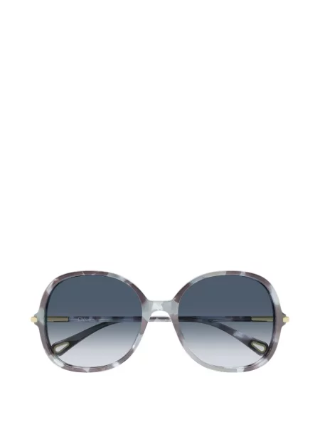 Ochelari de soare Chloé Eyewear cu autograf maro