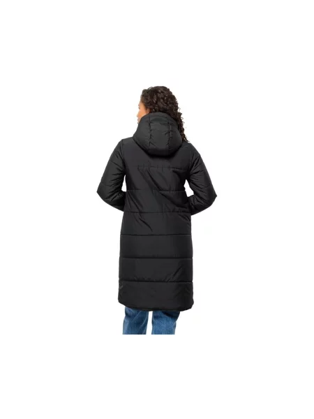 Dámský péřový kabát Jack Wolfskin Deutzer Coat black černý
