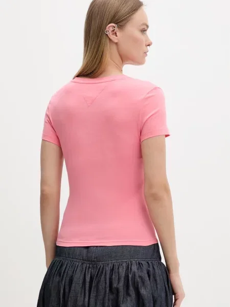 Tommy Jeans T-shirt basic różowa