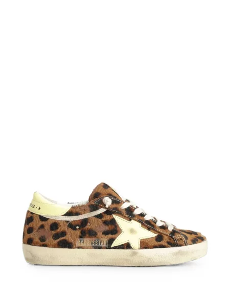 Sneakerși Golden Goose cu imagine cu model leopard maro