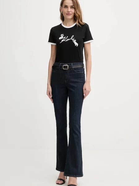 Karl Lagerfeld t-shirt IKON czarny