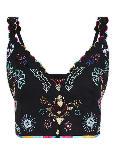 Top Camilla albastru