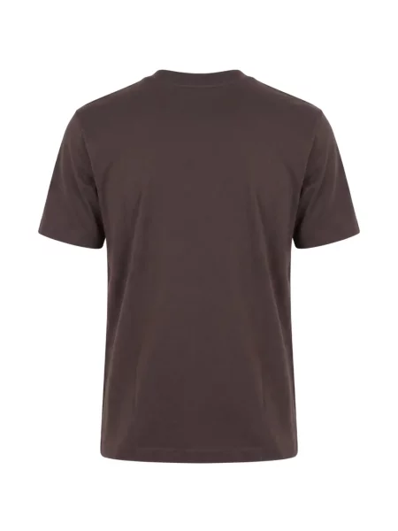 Scurt tricou Xacus cu decolteu rotund maro