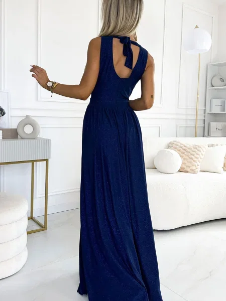 Rochie maxi Numoco lungă de costum