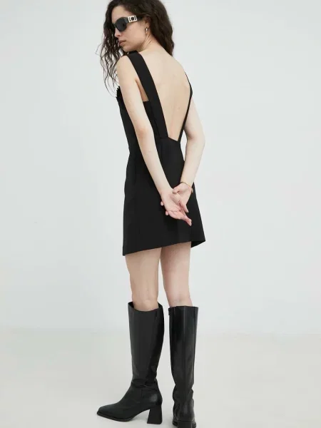 The Kooples rochie mini drept negru