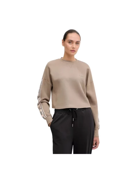 Guess bluza CYMONE z aplikacją beżowy