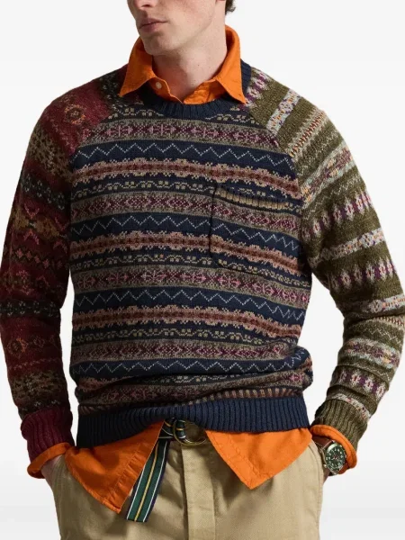 Șapcă Polo Ralph Lauren cu decolteu în V cu autograf în carouri albastru