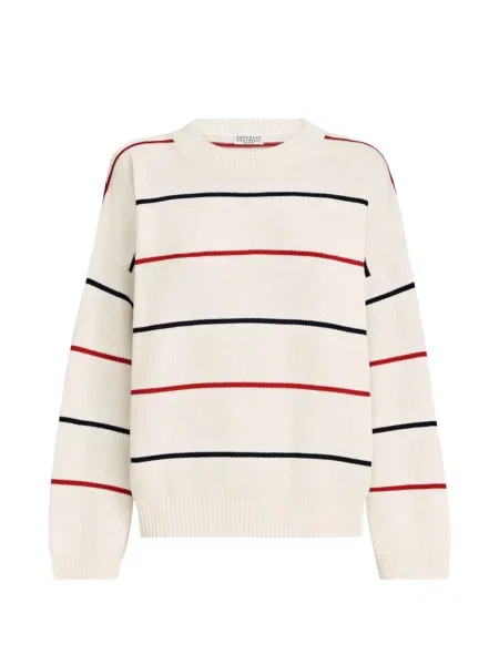 Sweter Brunello Cucinelli w paski