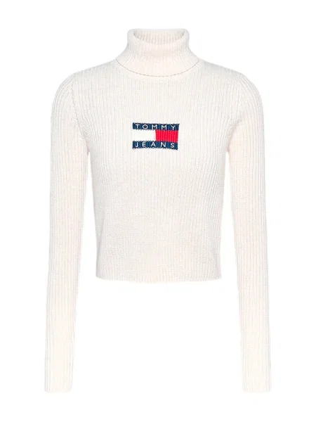 Вълнена водолазка Tommy Hilfiger бежово
