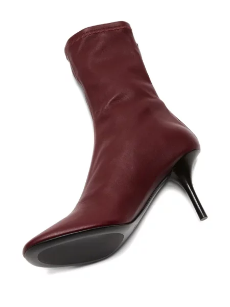 Botine Acne Studios din piele roșu