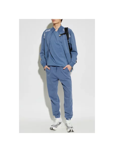 Bluza Moschino z logo niebieska