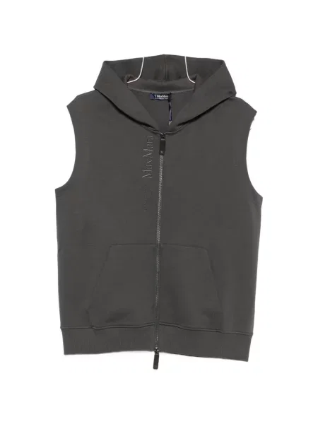 Hanorac cu glugă 's Max Mara fără mâneci gri