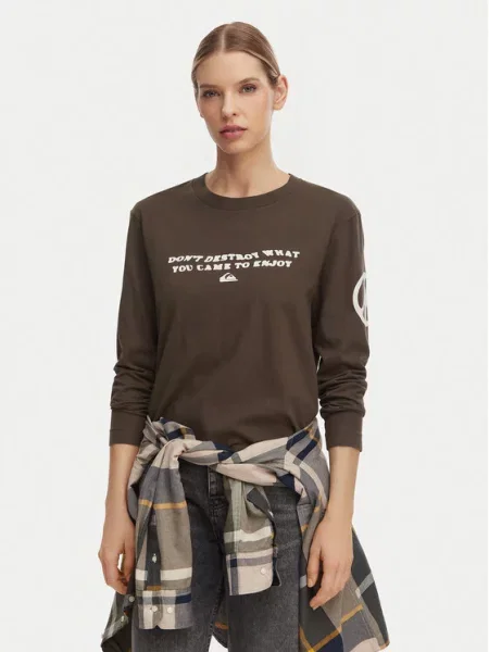 Quiksilver Блуза Standard  кафяв