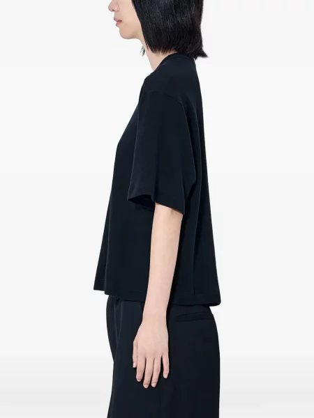 Tricou Rick Owens cu decolteu rotund negru