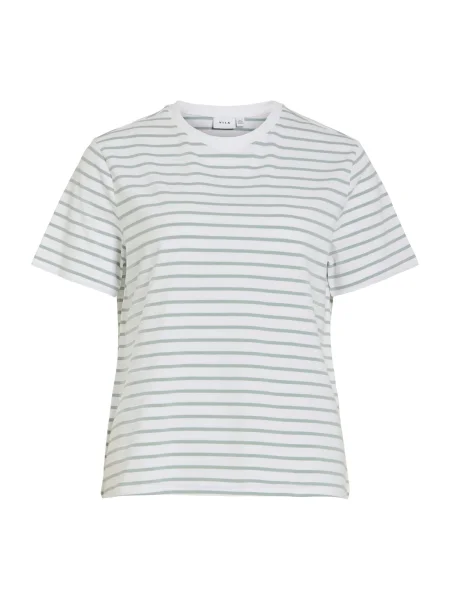 VILA Tricou VINora verde jad alb