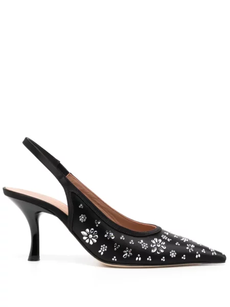 Pantofi cu toc Malone Souliers slingback negru