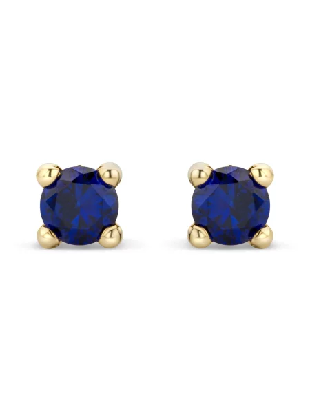 DIAMANT LETERNEL Fülbevalók Ohrringe aus Gelbgold mit Saphir arany
