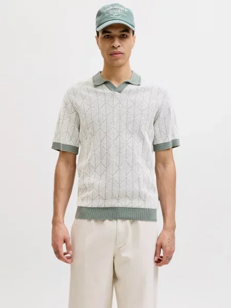 Jack & Jones Premium Sveter JPRBLUBLAKE / svetlozelená béžová