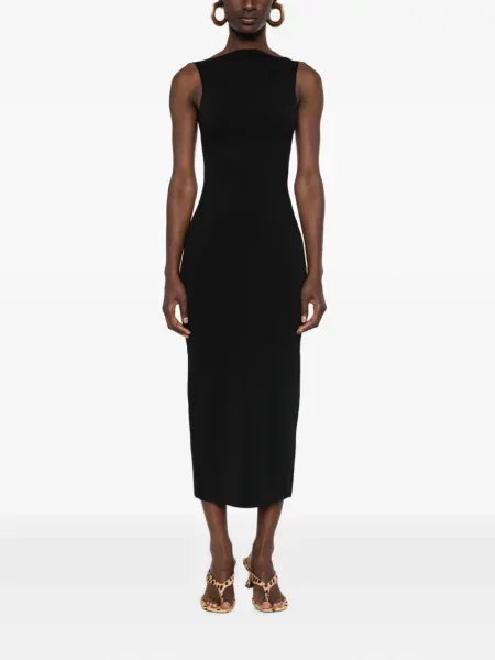 Rochie midi Cult Gaia tricotate negru