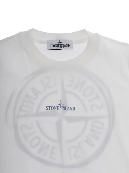 Koszulka dziecięca Stone Island biała