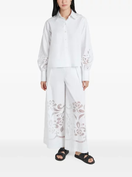 Pantaloni Temperley London alb