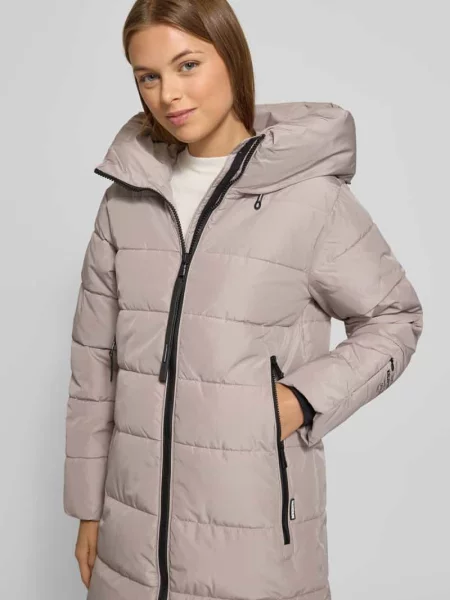 Krój regular fit Kurtka w stylu puffer z ocieplaną stójką Model Jilia' Khujo beżowa