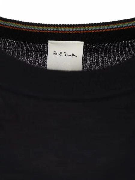 Pulover Paul Smith cu decolteu rotund albastru