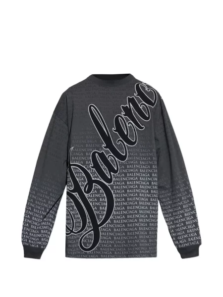 Lung tricou Balenciaga gri