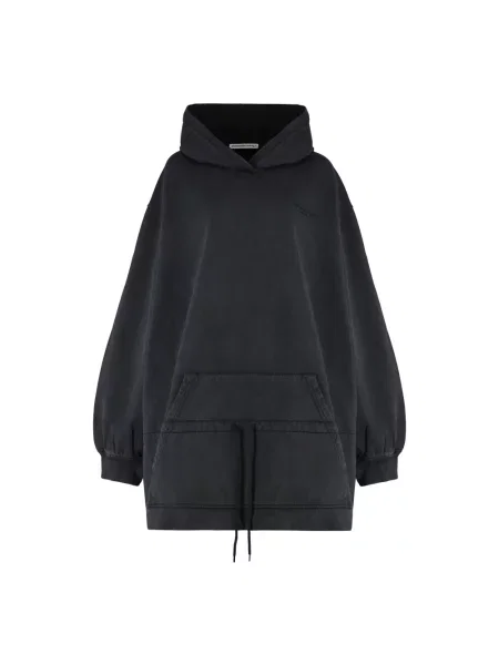 Sukienka Alexander Wang z kapturem czarna