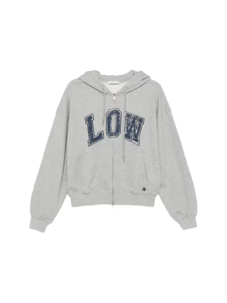 Bluza z kapturem Low Classic z kapturem klasyczna szara