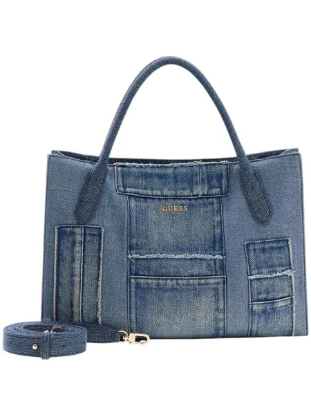 Guess kabelka typu shopper dámska rifľová JODI modrá