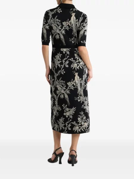 Rochie tip cămașă Etro de lână negru