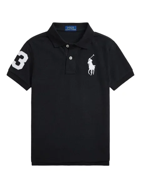 Koszulka polo dziecięca Polo Ralph Lauren czarna