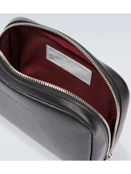 Geantă Brunello Cucinelli din piele negru