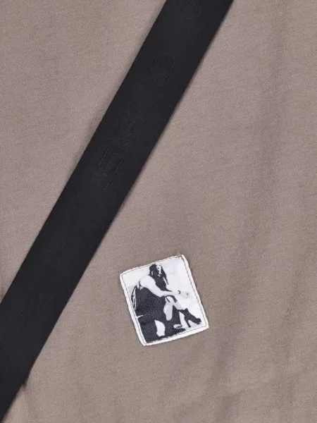 Презрамки тениска Rick Owens Drkshdw с принт сиво