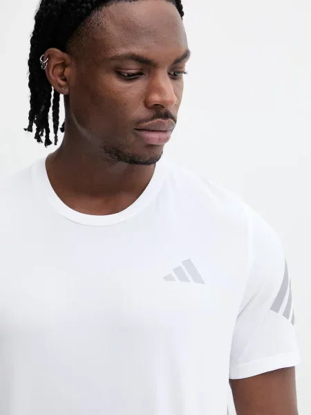 Adidas Performance t-shirt do biegania biała